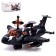 The aircraft "scout", light and sound, works from batteries, the color is black