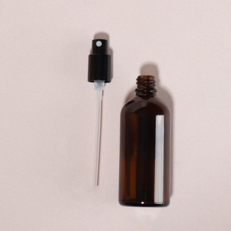 A bottle for storage, with a spray, 100 ml, brown/black color-5