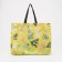 Household bag without fastening, yellow-green color