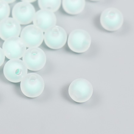 Plastic beads "Green" matte set 20 grams d = 0.8 cm-1