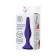 Anal plug "Pitches-fire", size M, silicone, purple, 12.5 cm