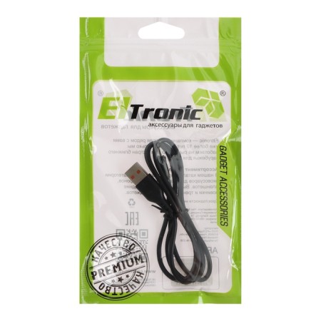 MicroUSB cable - usb, 2.4 a, 1 m, charging + data transfer, package, black-3