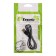 MicroUSB cable - usb, 2.4 a, 1 m, charging + data transfer, package, black
