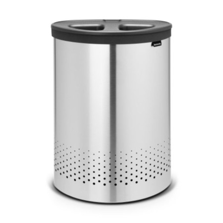 Brabantia linen, two -section, steel color, 55 liters