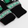 Female mittens, black color, size 18