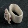 Ceramic ring for napkins "Flower", 5.5 × 5 × 6 cm, pearly color