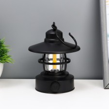 Night Light LED 5W USB AKB Dimmer Black 10x8x13 cm Risalux