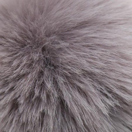 Pompon artificial fur "light gray" d = 10 cm-1