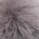 Pompon artificial fur "light gray" d = 10 cm