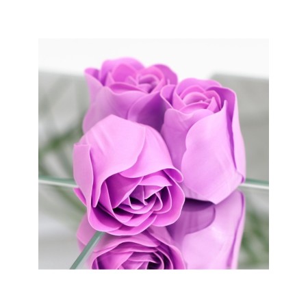 Soap roses, purple, set of 3 pcs.-6