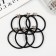 Hair gum "Devi" Bunny, 5 cm, black