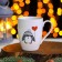 Porcelain share mug "Penguin", 350 ml, white color