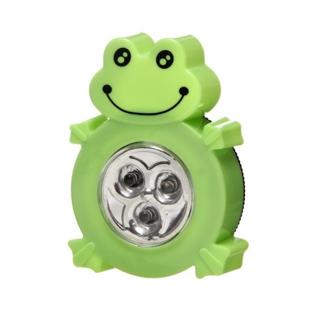 Night Pushlite "Frog" 3XLED 3AAA green 7x2x9cm Risalux-16
