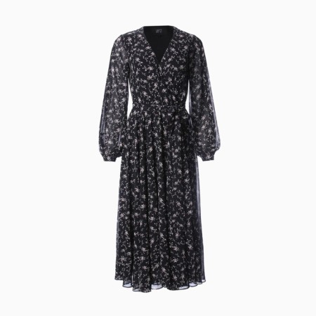Women's dress with MIST MIDI belt, size 42, black-5