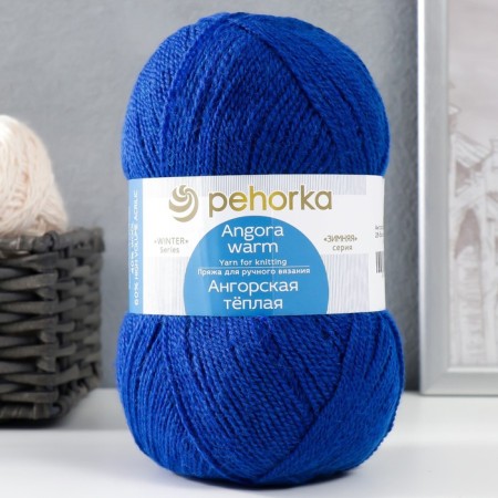 Yarn "Angora Warmar" 40% wool, 60% acrylic 480m/100g (26 cornflower)