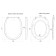 The toilet seat "Ani Plast" WS0200, plastic fastening, white