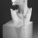 Pearl pearl "butterfly", white color in silver, 30 cm