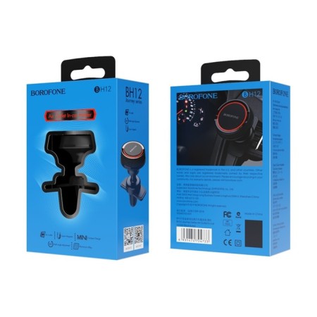 Car holder Borofone BH12, to the deflector, universal, magnetic, black-7