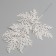 Decorative twig "amazement" in white, 0.3 × 12 × 28 cm