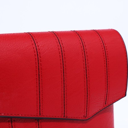 Magneta bag bag, long belt, red color-3
