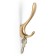 Furniture hook CAPPIO HEEL LIGHT 45BSG, two -rod, aluminum, matte gold
