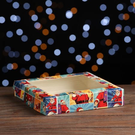 Folding box "New Year pop art", 20 x 20 x 4 cm-1
