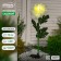 Garden lamp on the solar battery "White Chrysanthemum", 75 cm, 1 led, white glow