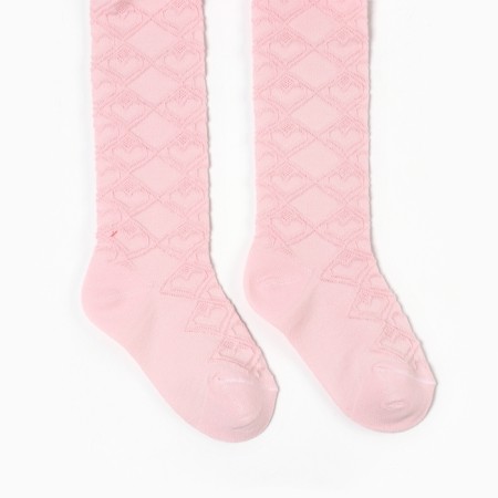 Pantyhouses are children's openwork, the color is light pink, height 92-98 cm-2