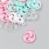 Decor for creativity plastic "Sign" set 25 grams 0.3x2x3.6 cm