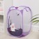 Basket-grid of the shade "Bunny", folding, 32 × 32 × 52 cm, lilac color