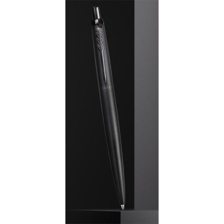 Ballpoint Parker Jotter XL Monochrome Black BT, stainless steel case, blue ink-5