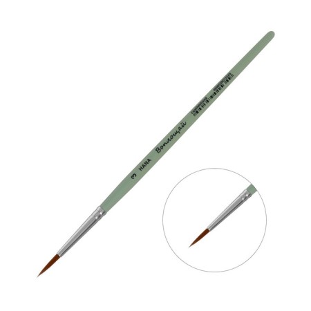 Synthetic brush is round, Hana embody No. 3 (hair length 17 mm), short matte handle
