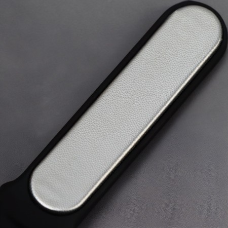 Feet trips, laser, bilateral, with a file, rubberized pen, 22 cm, black color-9