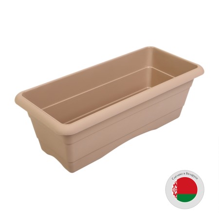 Box for flowers, 48 ​​× 22 × 17 cm, 10 l, cappuccino color-4