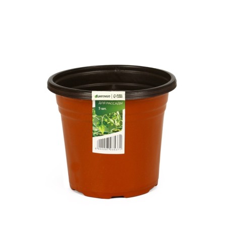 Pot for seedlings, 2 l, d = 16.5 cm, h = 13.5 cm, Greengo-9