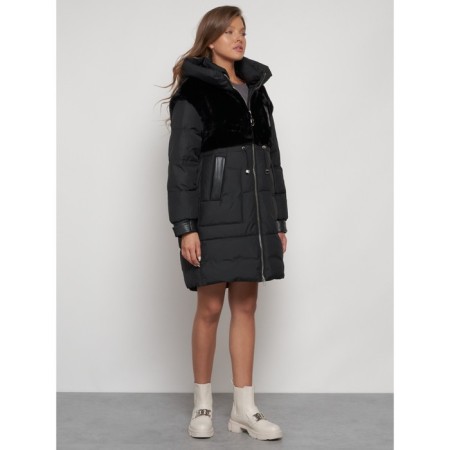 Winter jacket, size 44, black color-2