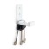 Furniture hook CAPPIO Fold, one -rod, folding, white color