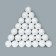 Set of foam balls, 7 cm, 27 pieces