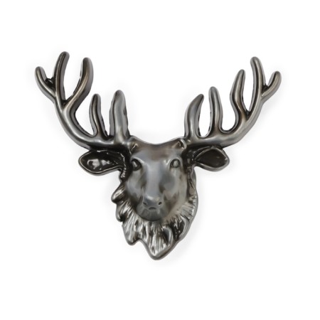 Cappio Pro Pro Pro “Deer” handle 66 x 55 mm, the color is old. silver