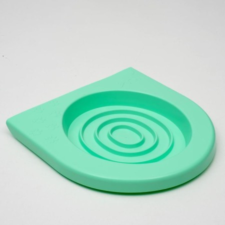 Toilet for teaching cats to a toilet 39.2 x 38.7 x 3 cm, light green-1