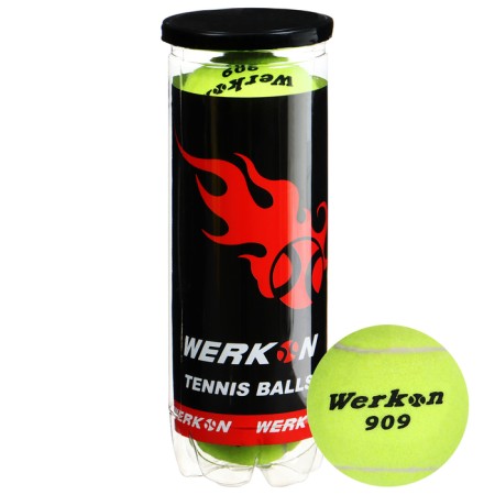 A set of balls for large tennis Werkon 909, 3 pcs.