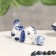 Souvenir "Puppy with a ball", 11 x 5 x 5 cm, gzhel, cobalt