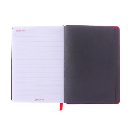 Dated diary 2025, A6+, 176 sheets "Lyon", solid cover, pancake embossing, with liesa, block 80 g/m2, red-11