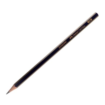 Pencil black-granographic Faber-Castell Goldfaber 1221 6b, hexagonal, price for 1 pcs-2