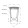 Journal table, 376x376x515, White Muar