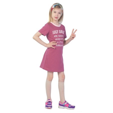 Baby dress, height 98 cm, raspberry color-1