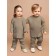 Knitted children's Knitted Amarobaby Noodles, height 74 cm, brown color