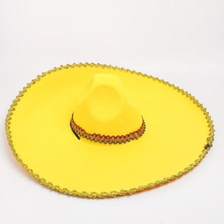 Carnival hat "Sombrero", yellow color-1