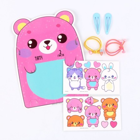 Set with tattoos transfers "Bear"-2