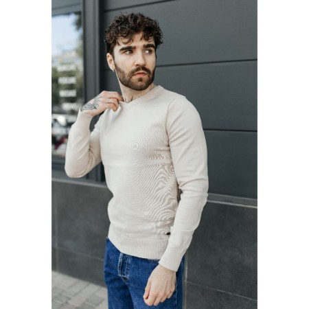 Jumper male ise, size 54, beige color